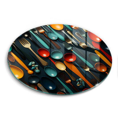 Protection plaque induction Cuillères et fourchettes colorées