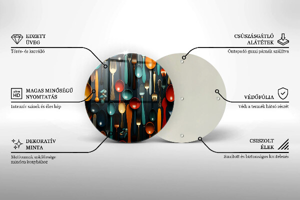 Protection plaque induction Cuillères et fourchettes colorées