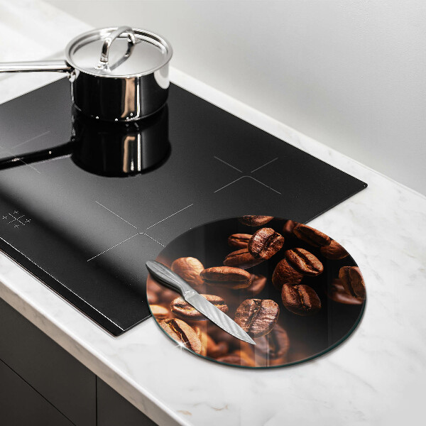 Protection plaque induction Grains de café bruns