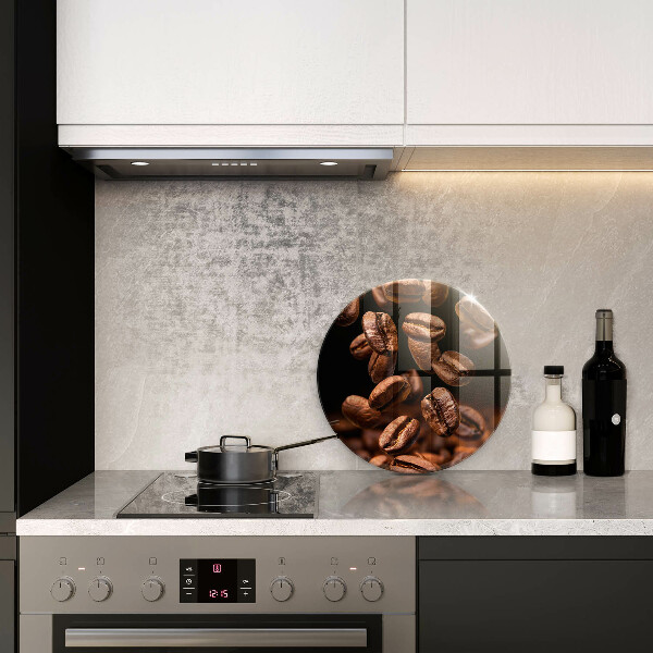 Protection plaque induction Grains de café bruns