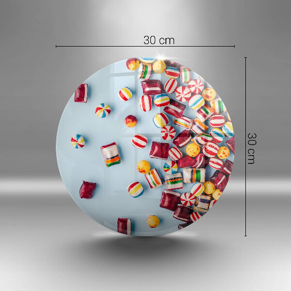Planche à découper en verre Bonbons colorés