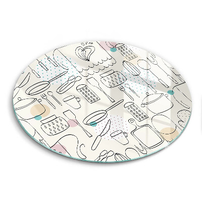 Planche à découper en verre Accessoires de cuisine