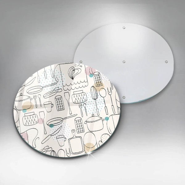 Planche à découper en verre Accessoires de cuisine