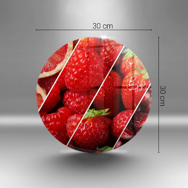 Planche à découper en verre Fruits colorés