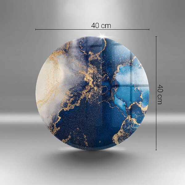 Planche à découper en verre Fond élégant et or