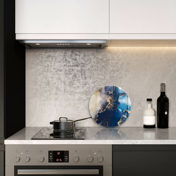 Planche à découper en verre Fond élégant et or