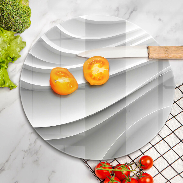 Planche à découper en verre Lignes géométriques