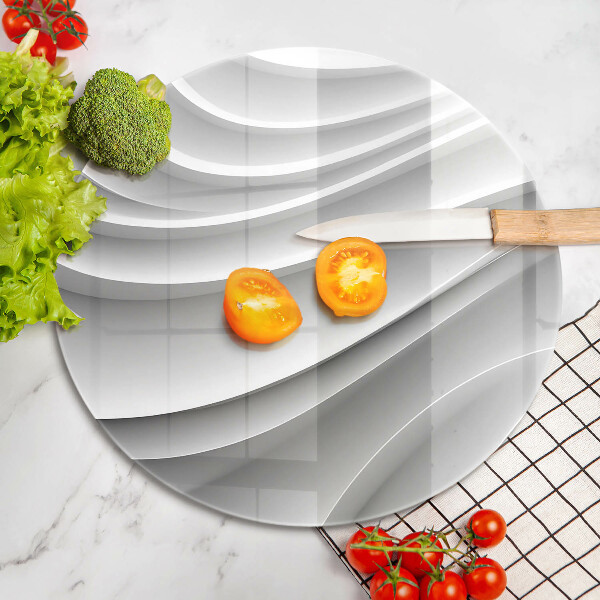 Planche à découper en verre Lignes géométriques