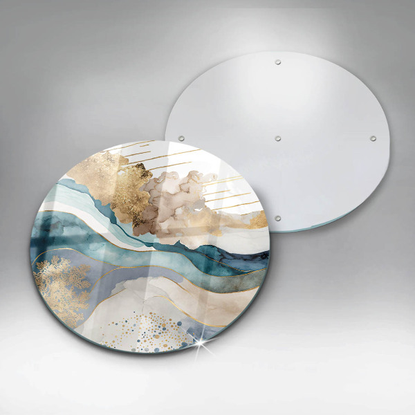 Planche à découper en verre Marbre coloré