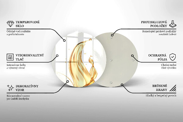 Planche à découper en verre huile d'olive