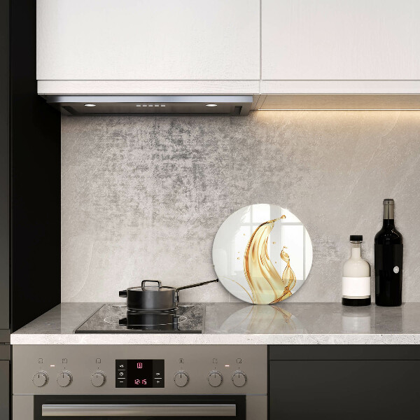 Planche à découper en verre huile d'olive