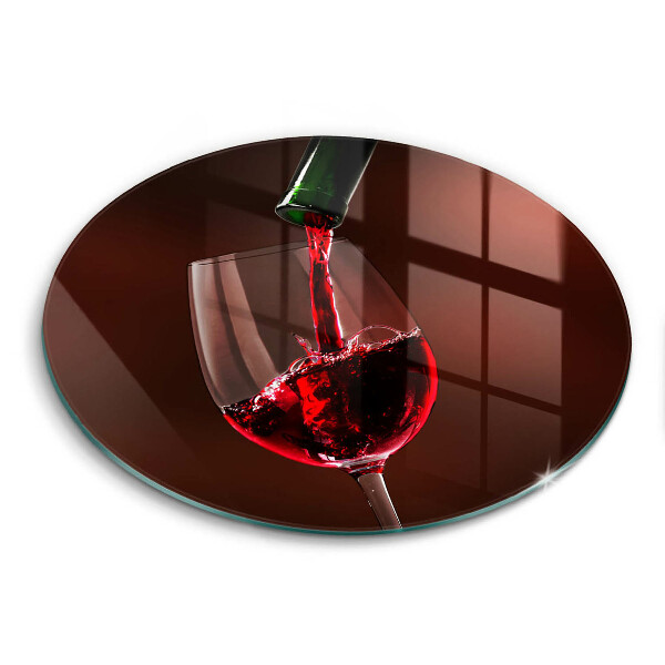 Protection plaque induction Un verre de vin