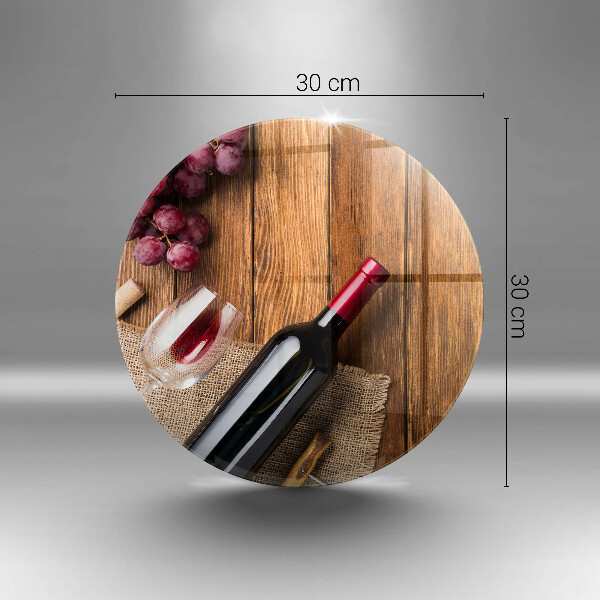Protection plaque induction Une bouteille de vin rouge