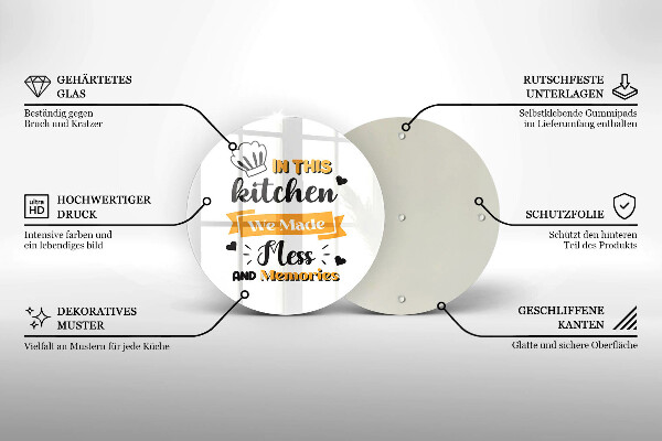 Protection plaque induction Dans cette cuisine nous avons fait du désordre et des souvenirs