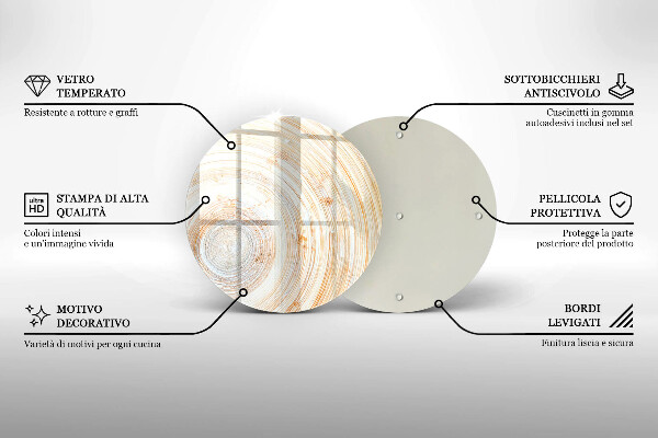 Protection plaque induction Texture du bois