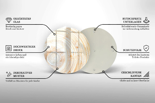 Protection plaque induction Texture du bois