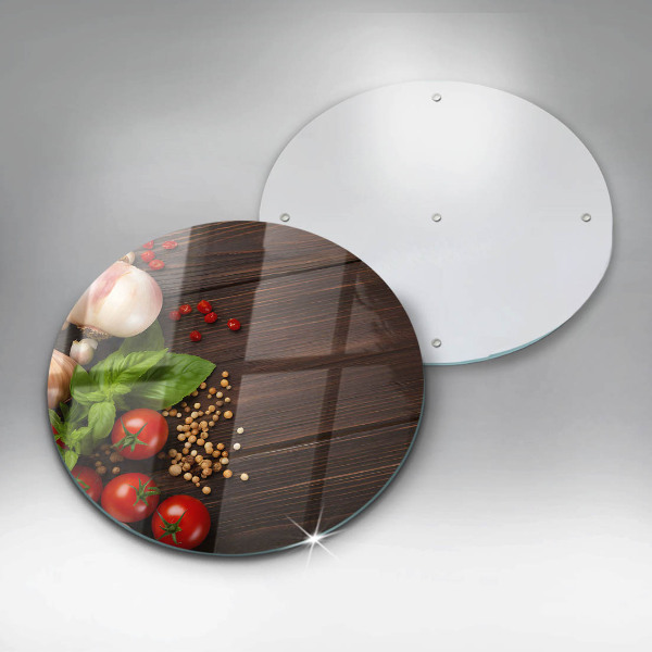 Protection plaque induction Des légumes sur la table