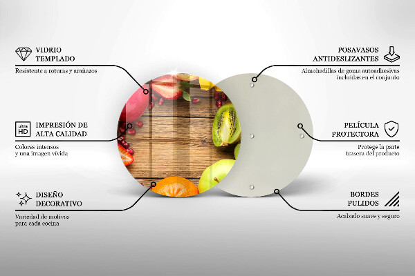 Protection plaque induction Fruit frais