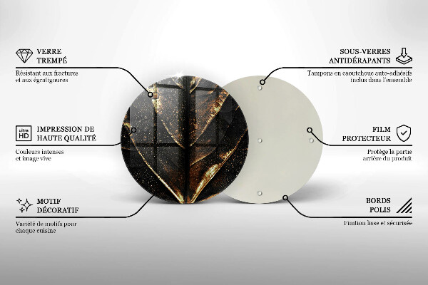 Protection plaque induction Feuille d'or