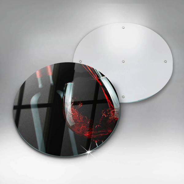 Protection plaque induction Bouteille de vin et verre