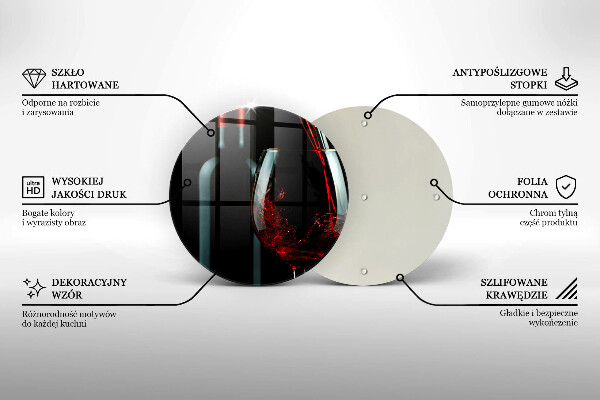 Protection plaque induction Bouteille de vin et verre