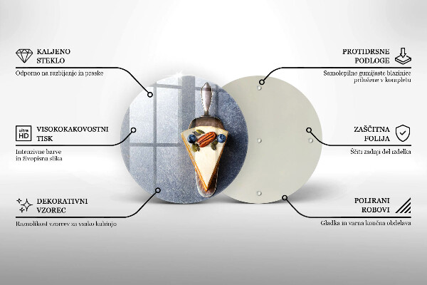 Protection plaque induction Part de gâteau