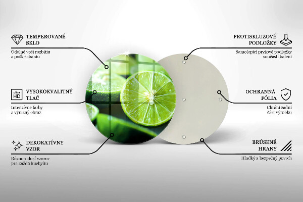 Protection plaque induction Agrumes citron vert