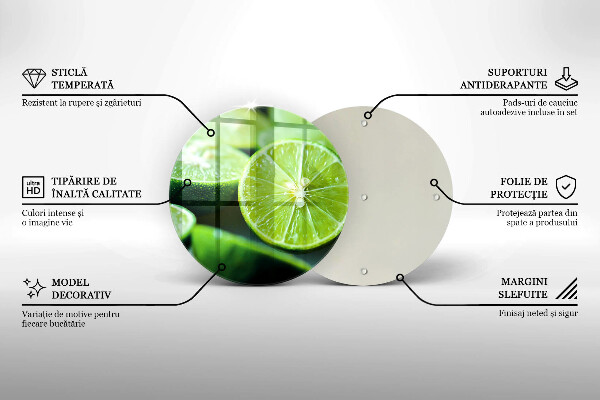 Protection plaque induction Agrumes citron vert