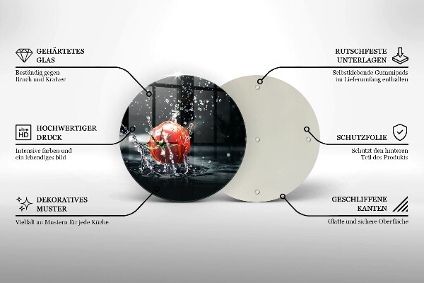 Protection plaque induction Tomate dans l'eau