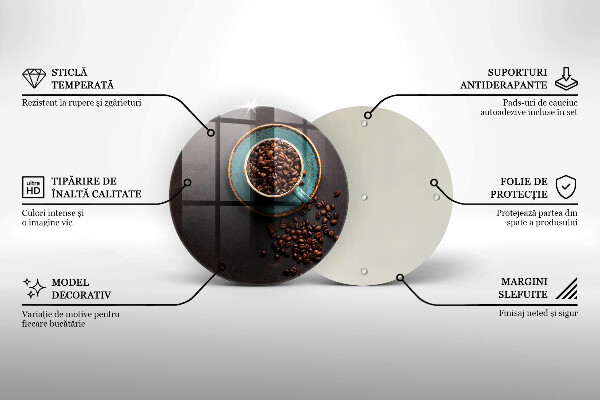 Protection plaque induction Une tasse de grains de café