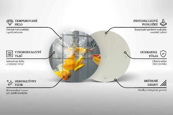 Protection plaque induction Citrons dans l'eau