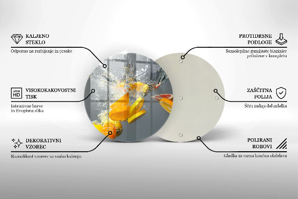 Protection plaque induction Citrons dans l'eau