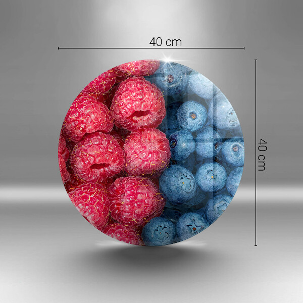 Protection plaque induction Fruits de framboise et de myrtille