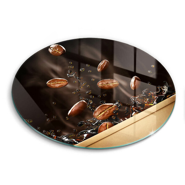 Protection plaque induction Grains de café chauds