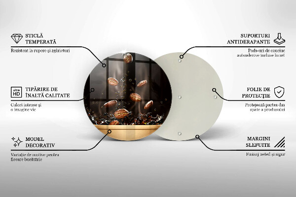 Protection plaque induction Grains de café chauds