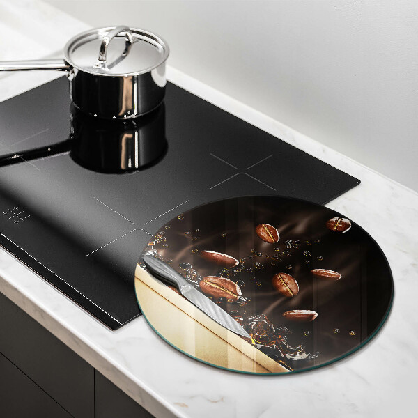 Protection plaque induction Grains de café chauds