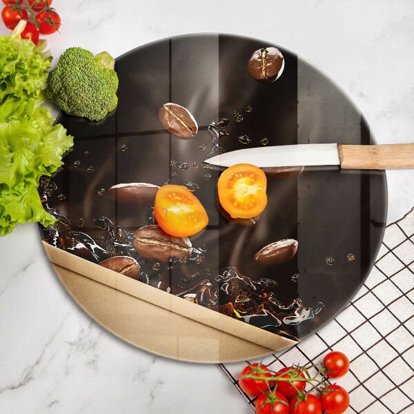 Protection plaque induction Grains de café chauds