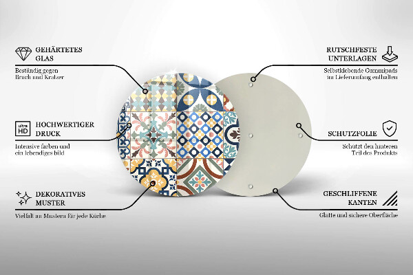 Protection plaque induction Carreaux décoratifs