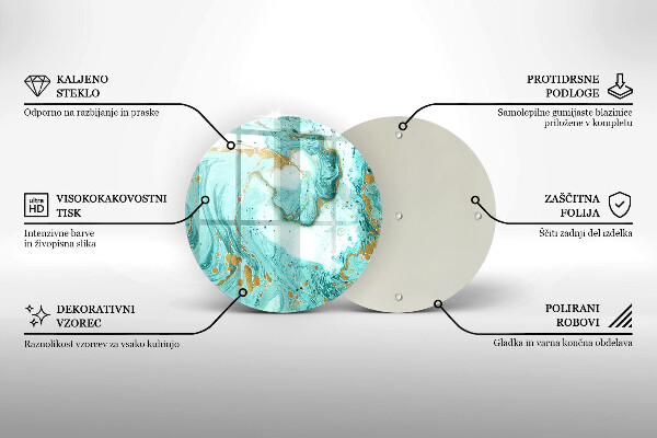 Protection plaque induction Abstraction bleue