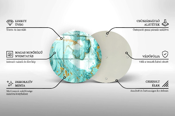 Protection plaque induction Abstraction bleue