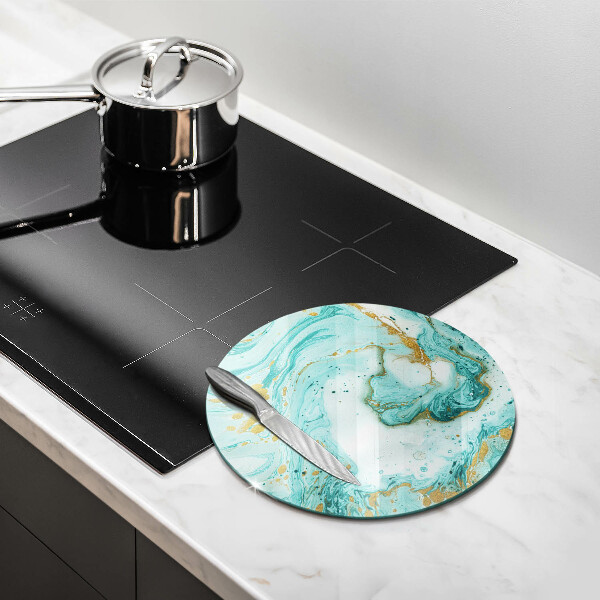 Protection plaque induction Abstraction bleue