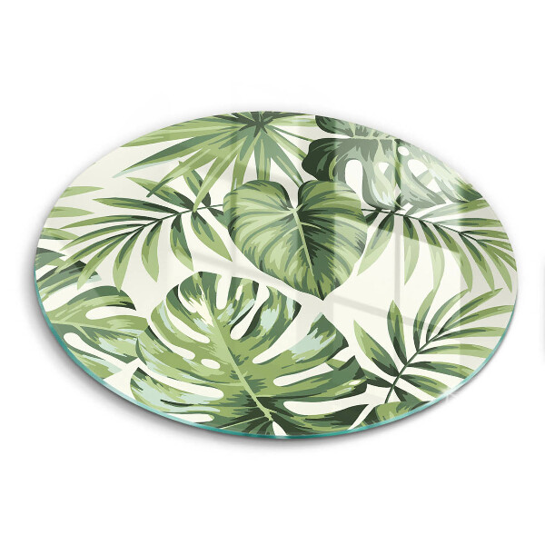 Protection plaque induction Illustration de feuilles de Monstera