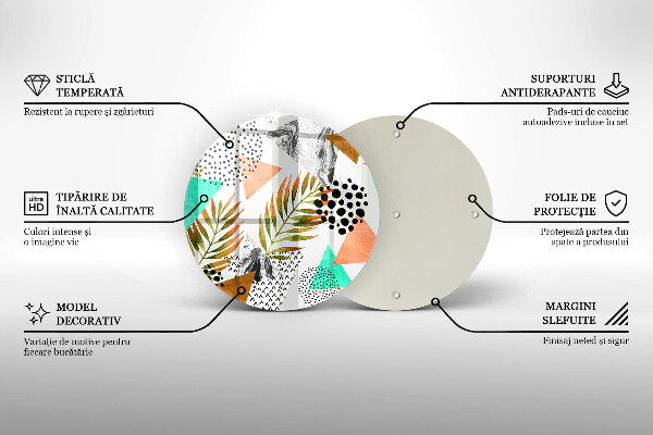 Protection plaque induction Modèle de feuilles de bohème