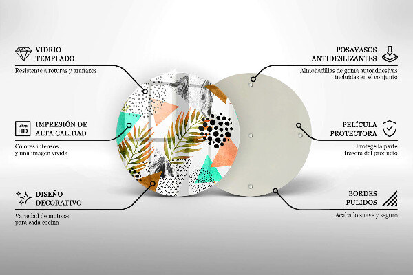 Protection plaque induction Modèle de feuilles de bohème