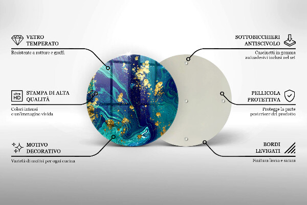 Protection plaque induction Abstraction avec de l'or