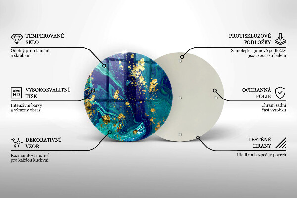 Protection plaque induction Abstraction avec de l'or