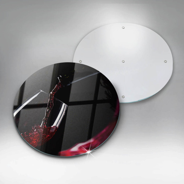 Protection plaque induction Un verre de vin rouge