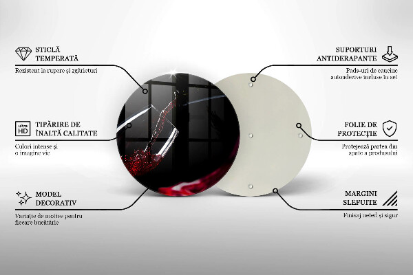 Protection plaque induction Un verre de vin rouge