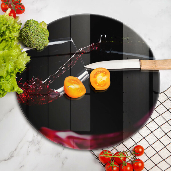 Protection plaque induction Un verre de vin rouge