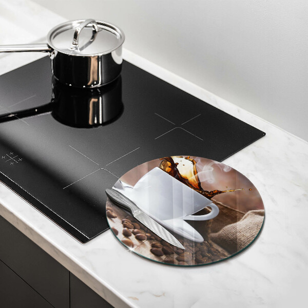 Protection plaque induction Tasse et grains de café